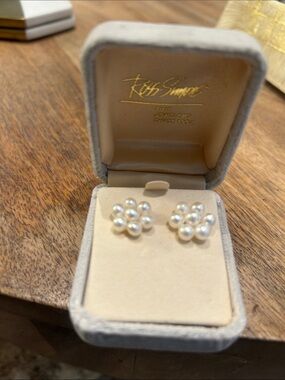 Ross-Simons 2-3mm Cultured Pearl Flower Earrings with 14kt Yellow Gold
Pearls